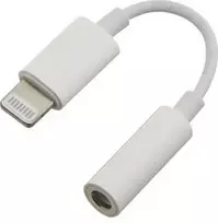 PREMIUMCORD Apple Lightning garso mažinimo laidas iki 3,5 mm stereo lizdo / movos, baltas