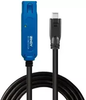 USB Prailginimo Laidas - LINDY USB 3.2 C/A Prailginimo Laidas 5Gbps 8m, Juodas