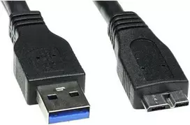 Lama Plus USB kabelis (3.0), USB A M - USB micro B (M), 0.5m, juoda