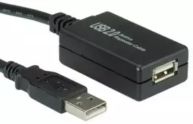Kabelis USB Value USB-A - 12 m Juodas (12.99.1110)