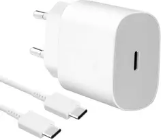 EP-TA800EWE + EP-DA905BWE Samsung 25W kelioninis įkroviklis + USB-C/USB-C Data kabelis baltos spalvos (OOB Bulk)