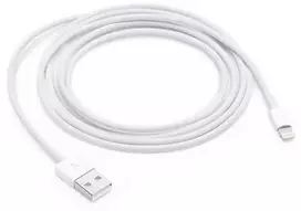 iPhone 5 duomenų kabelis Baltas OEM (masinis)