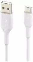 Kabelis USB Belkin USB-A - USB-C 1 m Baltas (CAB001BT1MWH2PK)