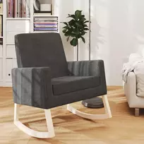 Supama kėdė, tamsiai pilkos spalvos, audinys