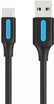 Įkrovimo laidas nuo USB-A 2.0 iki USB-C Vention COKBC 0.25 m (juodas)