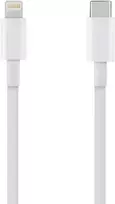 OBAL:ME Fast Charge USB-C/Lightning kabelis 1m baltos spalvos