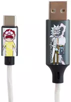 Rick Morty Šviečiantis laidas Lazerbuilt Rick and Morty USB A to USB C