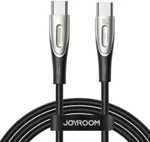 Joyroom Star-Light serijos SA27-CC5 USB-C / USB-C laidas 100 W 1,2 m – juodos spalvos