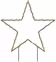 Kalėdinė šviečianti dekoracija žvaigždė, 80LED, 60cm