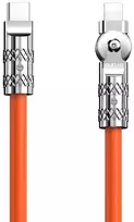 USB-C prie Lightning besisukantis kabelis Dudao L24CL 120W 1m (oranžinė)
