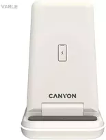 CANYON belaidis įkroviklis WS-304 15W 3in1 Cosmic Latte