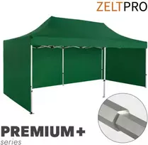 Prekybinė Palapinė 4x6 Žalia Zeltpro PREMIUM+ su 4 sienomis, krepšiu