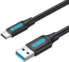 Vention USB 3.0 A į USB-C laido ventiliacija COZBH 2m juodas PVC