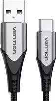 Vention USB 2.0 A į USB-C 3A kabelio ventiliacija CODHH 2m pilka