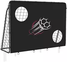 Songmics Futbolo vartai vaikams juodos spalvos