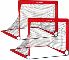Songmics Futbolo vartai vaikams raudoni