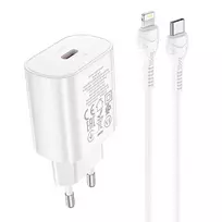 Įkroviklis Hoco N22 25W USB-C + USB-C to Lightning cable 1.0m baltas