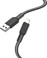 Cable USB A to Lightning Hoco 2,4A 1 m X69 juodas baltas