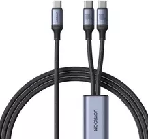 Joyroomkabelis Speedy USB-C - 2x USB-C 100W 1,5m - Juodas