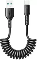 Joyroom greito įkrovimo kabelis automobiliui USB C - USB Easy-Travel Series 3A 1.5m – juodas