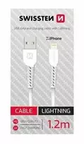 Swissten duomenų kabelis USB / „Lightning“ 1,2 m