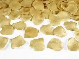 Party Deco Dekoratyviniai rožės žiedlapiai auksiniai 500vnt