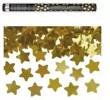 Party Deco Konfeti patranka su auksinėmis žvaigždutėmis 60cm 1 vnt