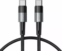 Kabelis 60W 3A 0,25m USB-C – USB-C Tech-Protect UltraBoost pilkos spalvos