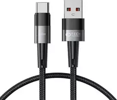 Kabelis 6A 66W 1m PD USB – USB-C Tech-Protect UltraBoost pilkos spalvos