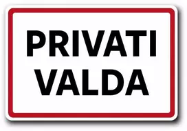 Plastikinė lentelė PRIVATI VALDA 200x300mm