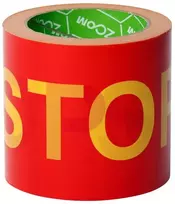 Juosta aptvėrimui "STOP" geltonos -raudonos sp. (10cmx100m.)