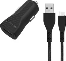 Energizer HardCase - Įkroviklis samochodowa USB-A 1A + Kabelis Micro USB (Juodas)