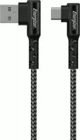 Energizer Ultimate – žaidimų laidas iš USB-A į USB-C 90° 2m (juodas)