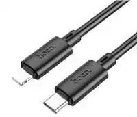 USB C - Lightning laidas Hoco PD 2,4A 20W 1 m X88 juodas