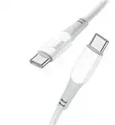 USB-C laidas į USB-C Hoco 3A 60W 1 m X70 baltas