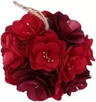 RITUALI DOMESTICI ROSESUROSE Rinkinys iš 4 kalėdinių kamuoliukų 18 cm