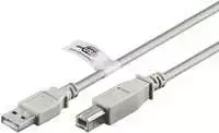 Kabelis USB Goobay USB-A - USB-B 3 m Pilka (50832)