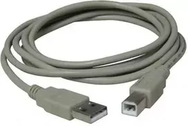Logo USB kabelis (2.0), USB A M - USB B (M), 5m, juoda