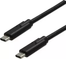 Neutralle USB kabelis (3.2 gen 2), USB C (M) - USB C (M), 1m, 10Gb/s, 5V/3A, juoda, EOL
