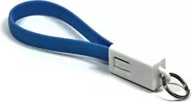 Lama Plus USB laidas (2.0), USB A M - microUSB (M), 0.2m, mėlyna, raktų pakabukas, EOL