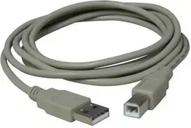 Logo USB kabelis (2.0), USB A M - USB B (M), 3m, juoda
