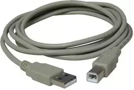 Logo USB kabelis (2.0), USB A M - USB B (M), 3m, juoda, blister
