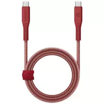 ENERGEA kabelis Flow USB-C - USB-C1.5m raudonos spalvos 240W 5A PD Fast Charge