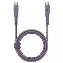 ENERGEA kabelis Flow USB-C - USB-C1.5m violetinės spalvos 240W 5A PD Fast Charge