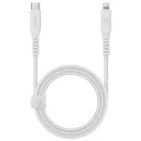 ENERGEA kabelis Flow USB-C - LightningC94 MFI 1.5m baltos spalvos 60W 3A PD Fast Charge