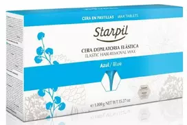 Žemoje temperatūroje besilydantis vaškas depiliacijai Starpil Film Wax Mėlyna, mėlynas, ypač elastingas, 1kg