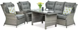Lauko baldų komplektas TRIVENTO DINING 3, Melange