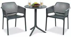 Lauko baldų komplektas NET/SPRITZ 2+1, Antracite