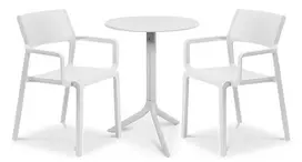 Lauko baldų komplektas TRILL/SPRITZ 2+1, Bianco