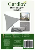 Sunshade sail 3x3x3m pilka Gardlov 23147